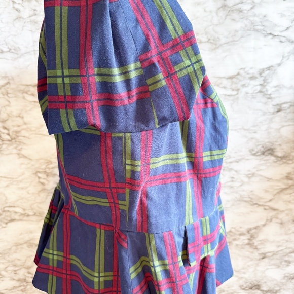 Modcloth X Collectif Plaid-Minded Peplum Skirted Blazer - Picture 10 of 11